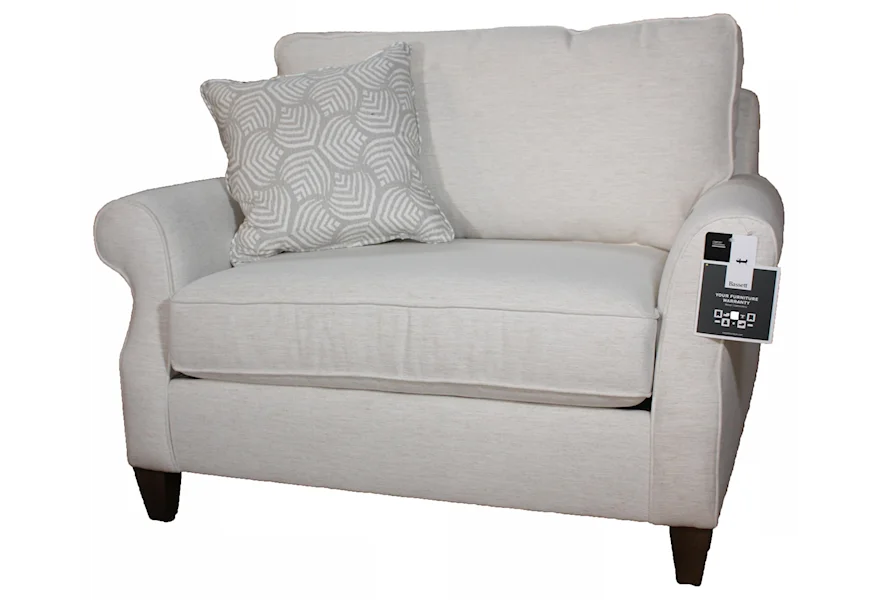 Davenport Chair and a Half by Bassett at Esprit Decor Home Furnishings